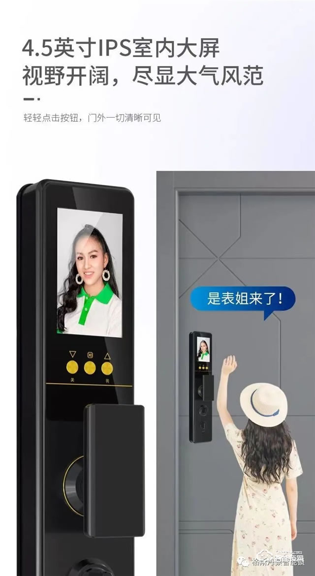 格斯丹頓智能鎖 F8視頻監控云鎖