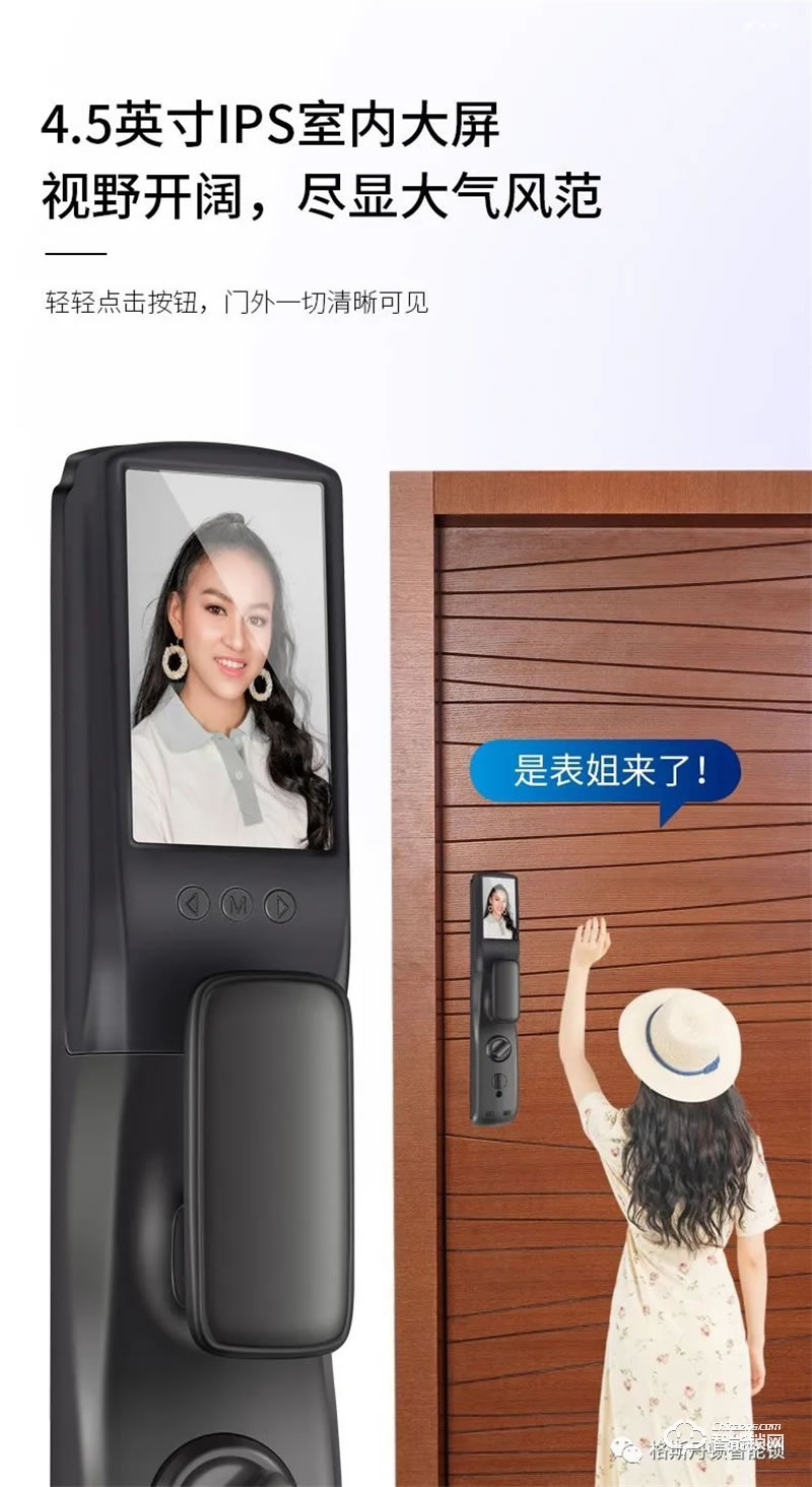 格斯丹頓智能鎖 F7國民系列視頻智能鎖