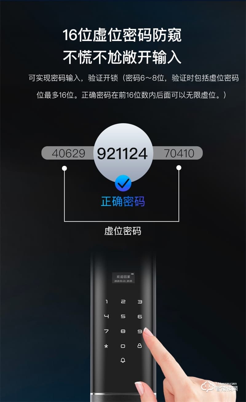 聯想智能鎖X2 防盜門指紋鎖入戶門指紋密碼鎖