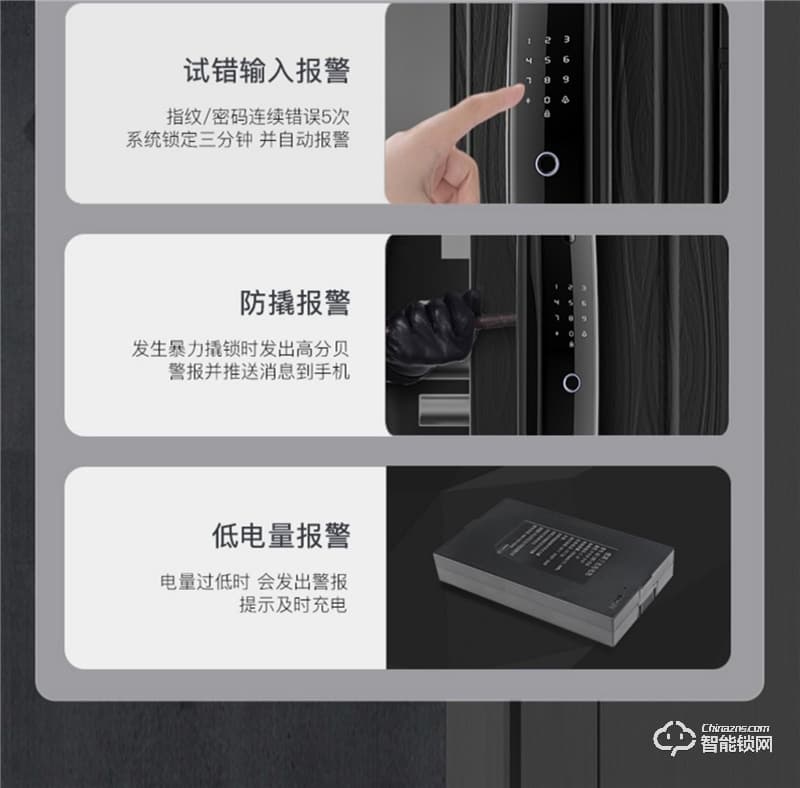 康佳GM6S 3D人臉識別 指紋密碼家用防盜智能門鎖