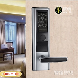 研特智能鎖 直板指紋密碼鎖 8108-Y-T密