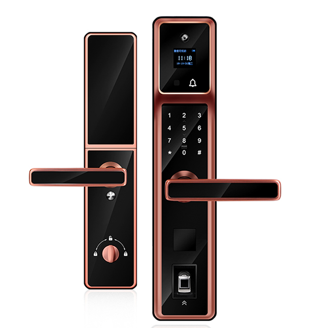 朗菲智能鎖 家用防盜門監控攝像頭電子鎖