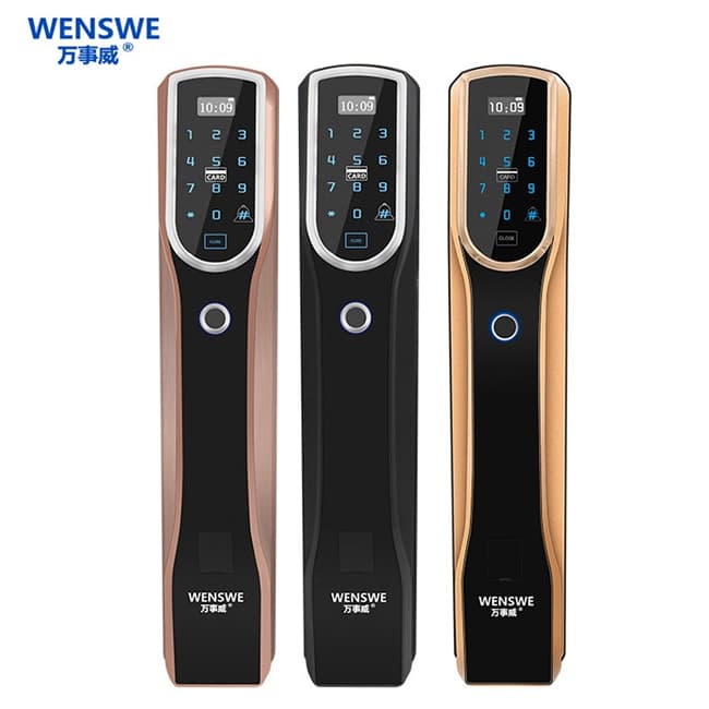 萬事威指紋鎖 半導(dǎo)體智能門鎖家用防盜門電子密碼鎖
