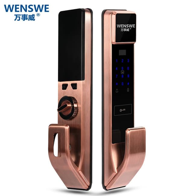 萬事威指紋鎖 全自動半導(dǎo)體指紋鎖 APP遠(yuǎn)程電子鎖