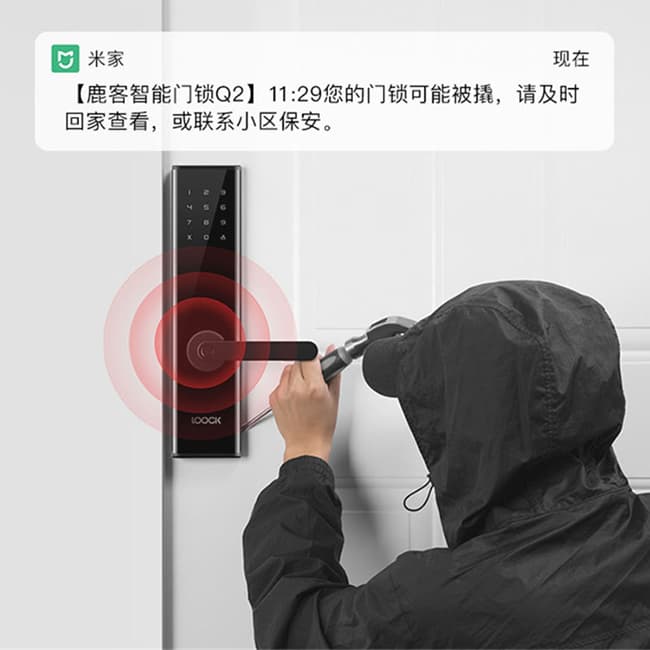 鹿客（LOOCK）Q2指紋鎖智能鎖 家用防盜門鎖