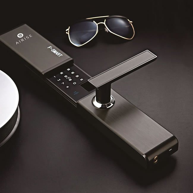 艾瑞斯智能鎖 家用指紋密碼鎖 滑蓋防盜刷卡鎖