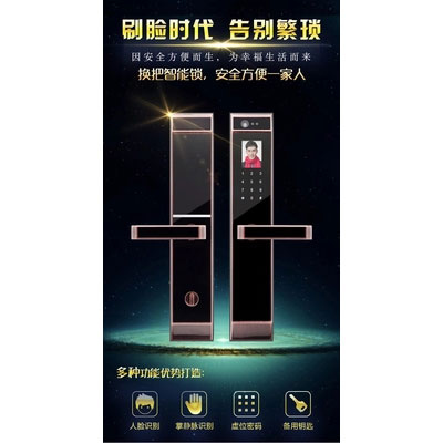 伊派爾指紋鎖 人臉識別掌靜脈指紋鎖家用防盜門鎖密碼鎖