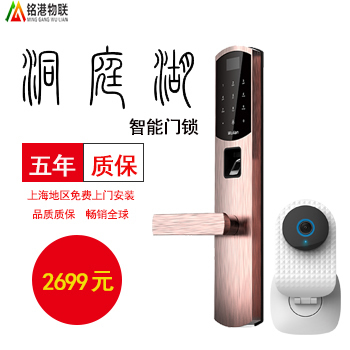 銘港物聯(lián)智能鎖 尊享版智能指紋洞庭湖門鎖套裝