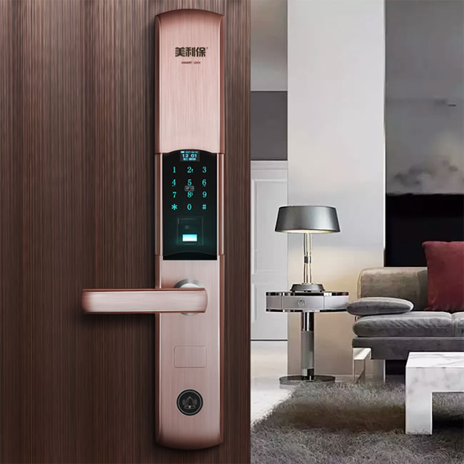 美利保指紋鎖 M610家用防盜門指紋鎖電子密碼鎖
