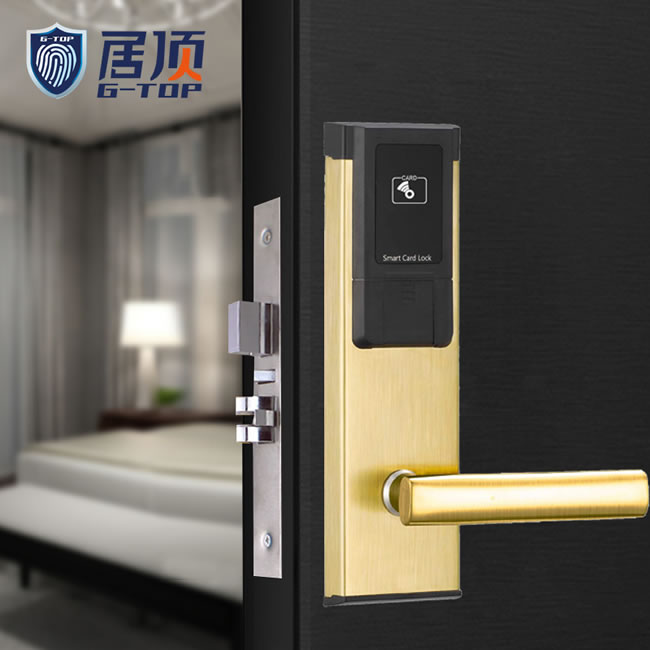 居頂指紋鎖 賓館電子門鎖感應鎖