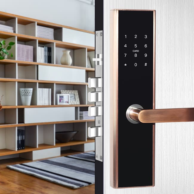 居頂指紋鎖 遠程APP密碼鎖酒店公寓智能鎖