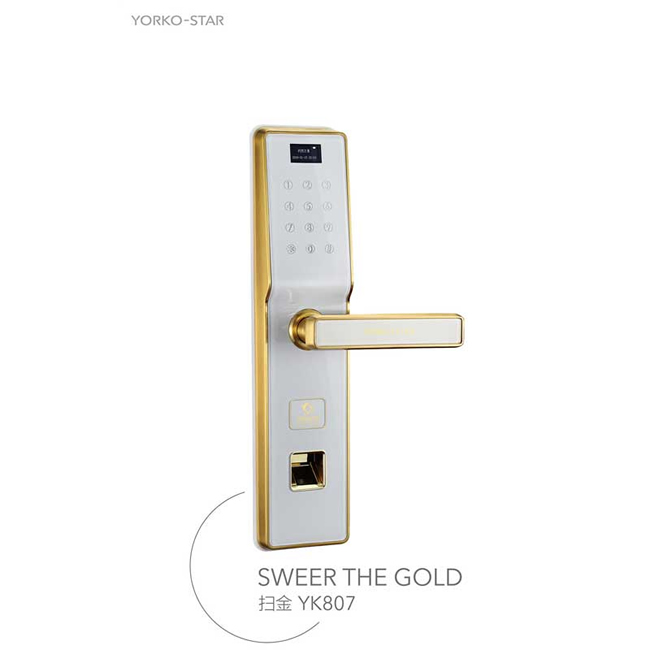 約克智能鎖 YK807智能指紋密碼鎖
