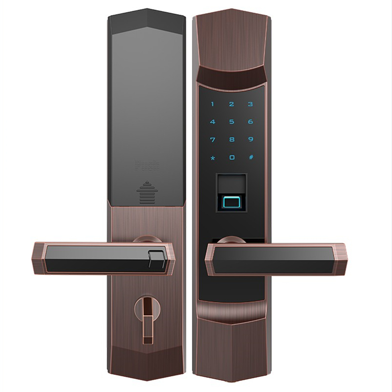 簡文安防智能鎖 DSC_6481指紋密碼智能鎖