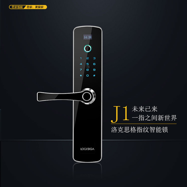 珞克思格智能鎖 J1半導體指紋密碼鎖