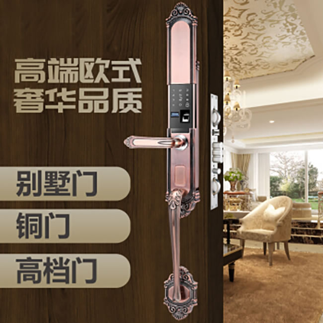 薩萊明智能鎖 V8別墅鋅合金智能門(mén)鎖