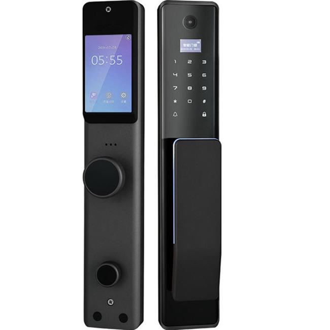 金咔噠智能鎖 帶可視門(mén)鈴貓眼指紋鎖