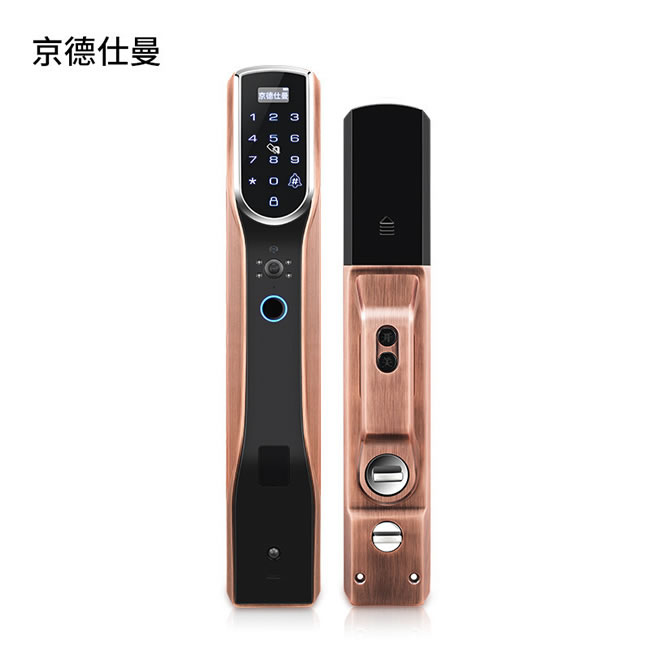 京德仕曼智能鎖 K6(貓眼版)家用防盜門(mén)指紋鎖