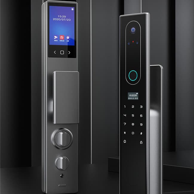 魅指3D雙目人臉識(shí)別智能鎖 刷臉秒開無(wú)感開門