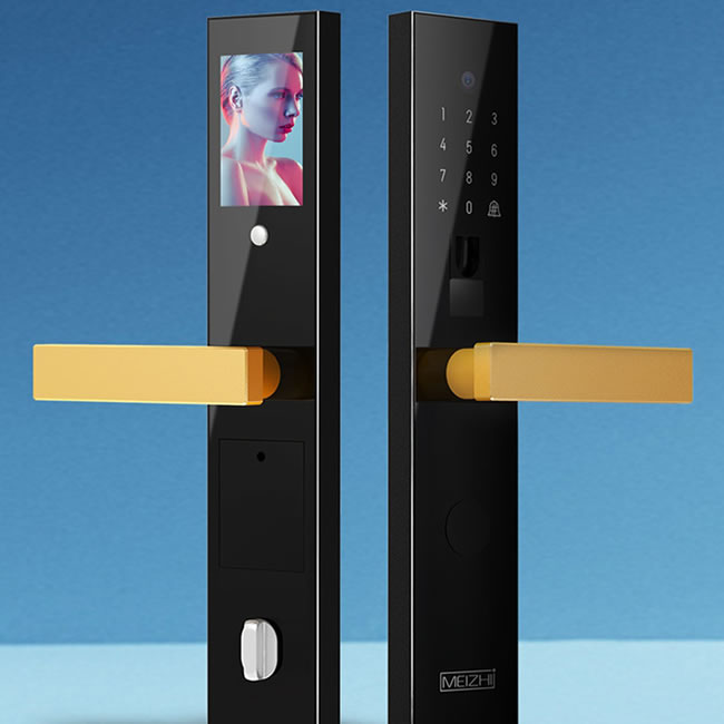 魅指V5指靜脈智能鎖 高清貓眼一鍵可視