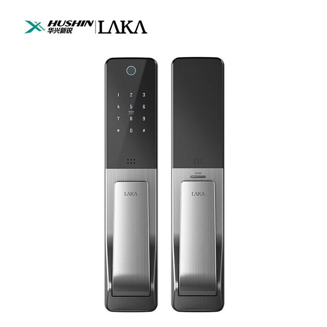 小犬智能門鎖L607，指紋、密碼、手機(jī)多種開鎖方式