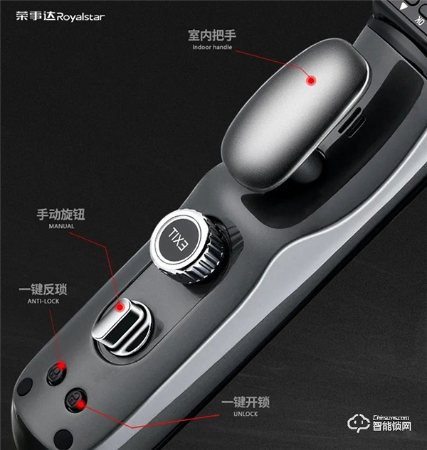 榮事達RSD-M6可視全自動智能鎖：集攝像頭、智能貓眼以及智能鎖于一體