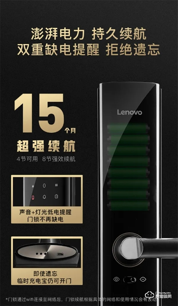 聯想抗菌智能鎖R3：雙重安全，健康守護