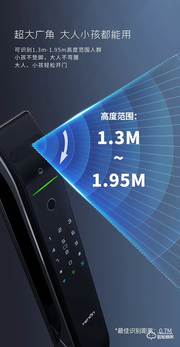 震撼首發，亞太天能首款3D人臉識別指紋鎖重磅來襲！