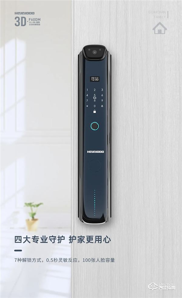 新品首發(fā) | 皇家金盾F60DM全自動3D人臉+貓眼鎖震撼上市