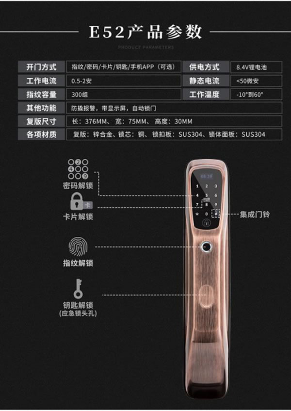 e城e家逐漸涉足智能家居領(lǐng)域 推出了多款智能門鎖產(chǎn)品