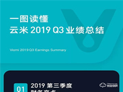 一圖看懂云米2019年Q3財報：第三季度總銷售收入10.7億元，同比增長89.2%！