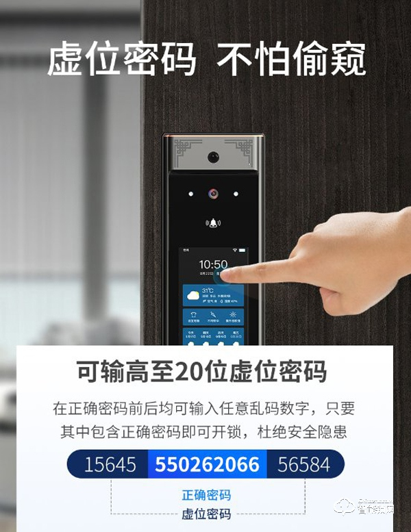 萬佳安F5智能鎖，N種鎖定方式，讓家像保險庫一樣安全