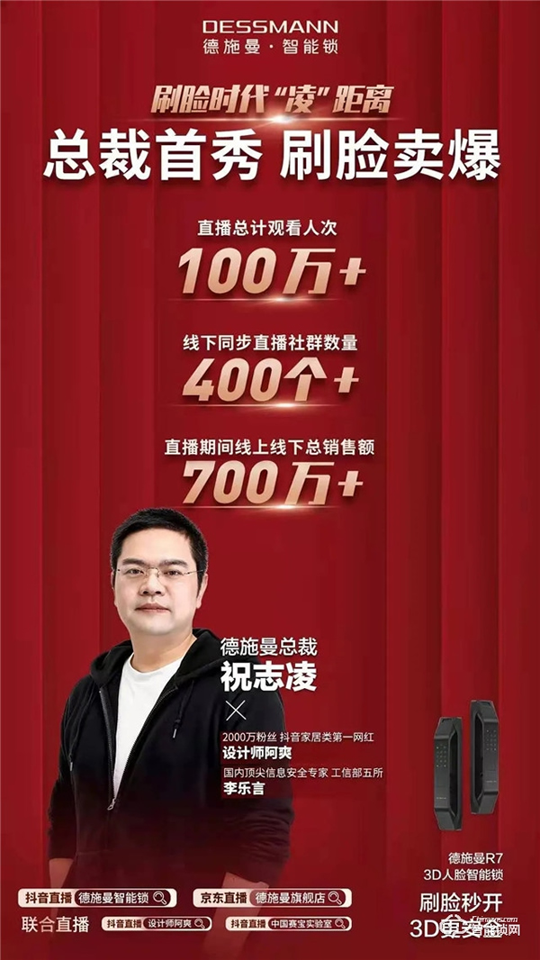 德施曼總裁祝志凌榮獲“2020年中國家居品牌力量榜·追光領袖”