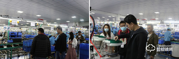 卓譽投資集團領導一行蒞臨櫻花智能鎖參觀考察