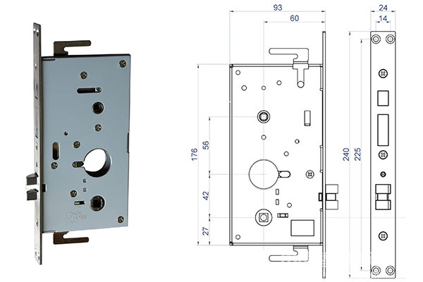 安裝智能鎖如何測(cè)量鎖體尺寸？
