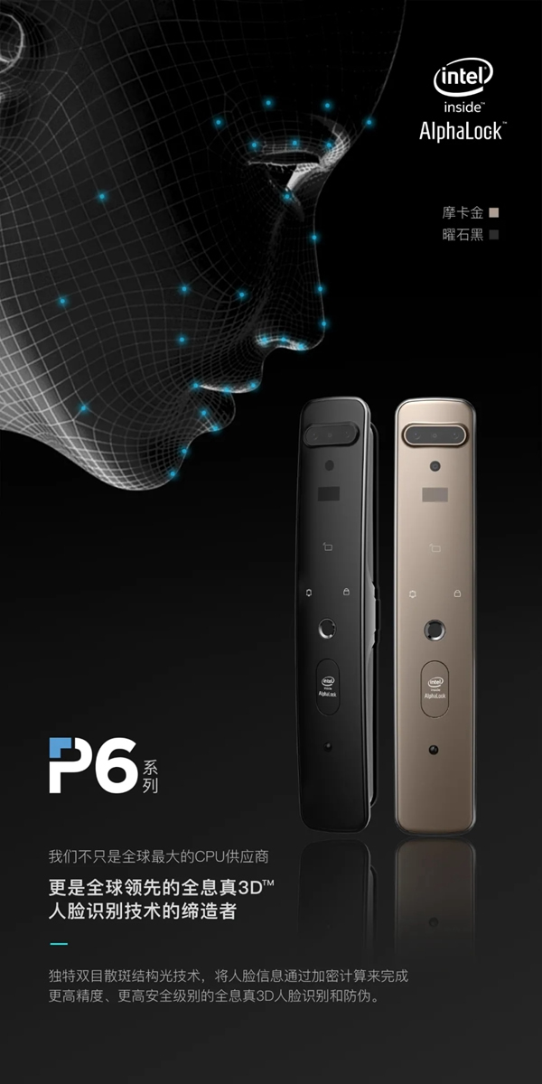 全球科技巨頭Intel入局3D人臉鎖市場，為行業帶來全新變革！