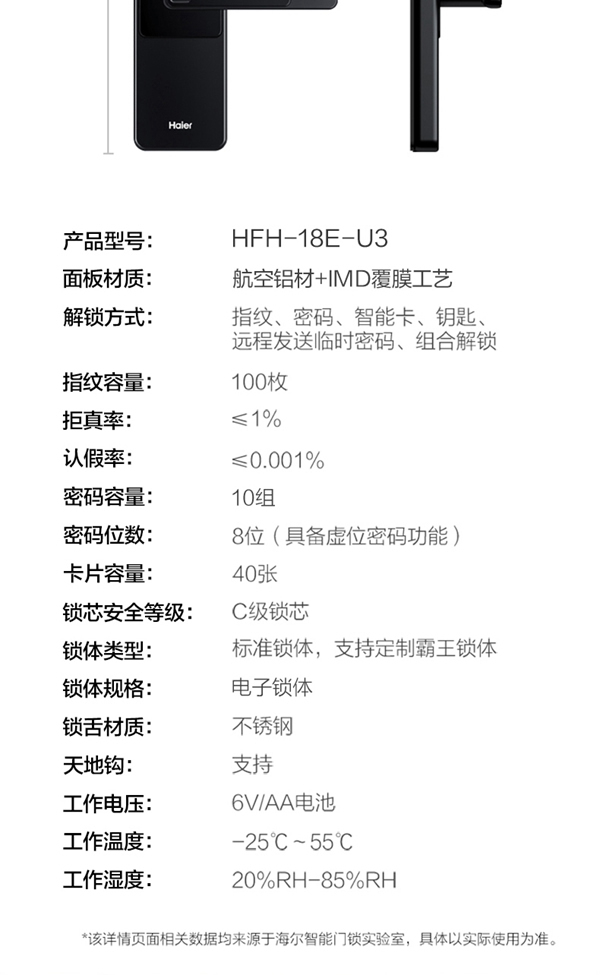 海爾智能門鎖E18：真智能 真品質