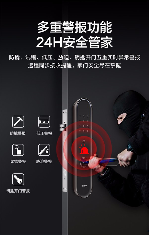 海爾智能門鎖：E26雙核智控智能門鎖，享智能守護