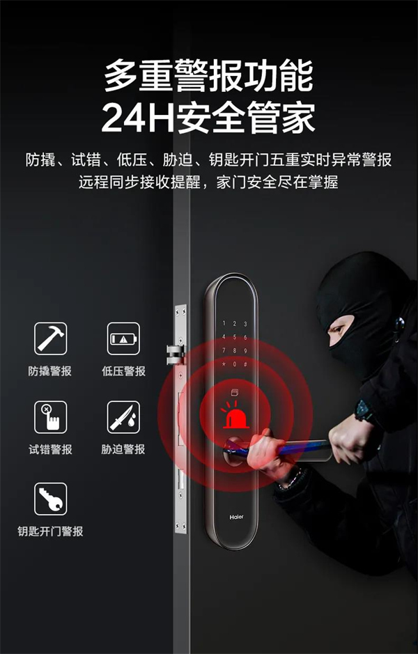 海爾智能門鎖：E26雙核智控智能門鎖首發(fā)亮相