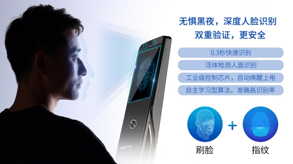 科裕3D人臉識(shí)別智能鎖，刷臉秒開，引圍觀