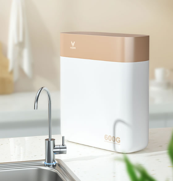 云米全屋互聯網家電2020升級版凈水爆品 S2鎏金白600G