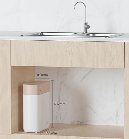 云米全屋互聯網家電2020升級版凈水爆品 S2鎏金白600G