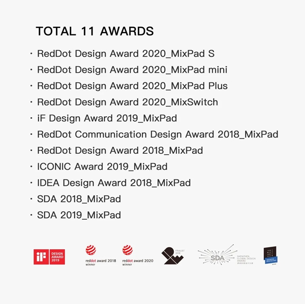 ORVIBO歐瑞博MixPad全系列榮膺2020紅點設計獎，為智能家居領域獲獎最多墻面交互產品！