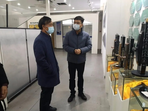 超人智能鎖迎市政協副主席林廣平現場調研指導復工復產