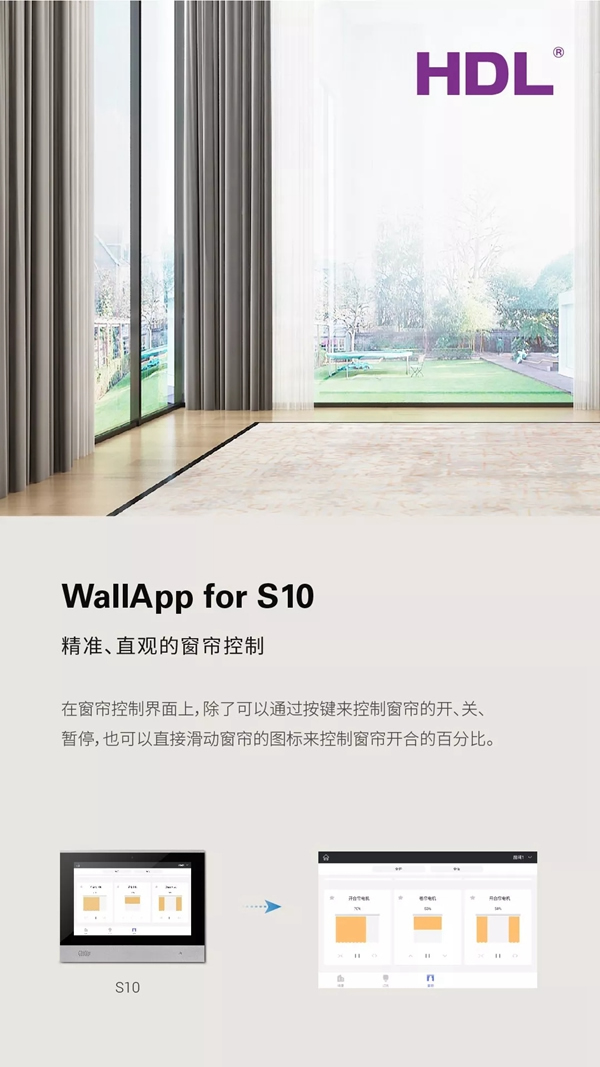 河?xùn)|智能家居：新界面 S10 觸控屏面板