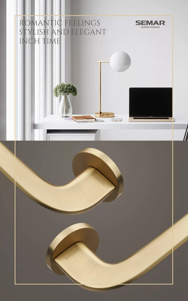  西瑪高端門鎖的太妃金， 盡顯home端裝優雅百搭的魅力