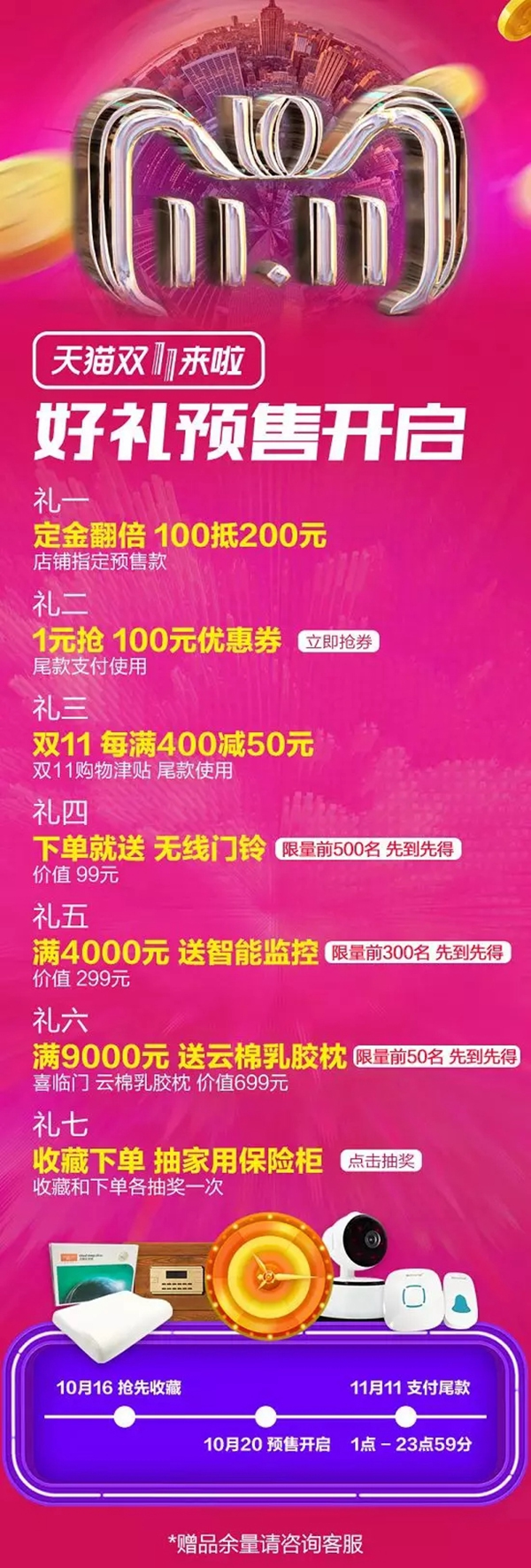 王力安防“雙十一”預售鉅惠,超值優(yōu)惠攻略你get了嗎? 王力安防“雙十一”預售鉅惠,超值優(yōu)惠攻略你get了嗎?