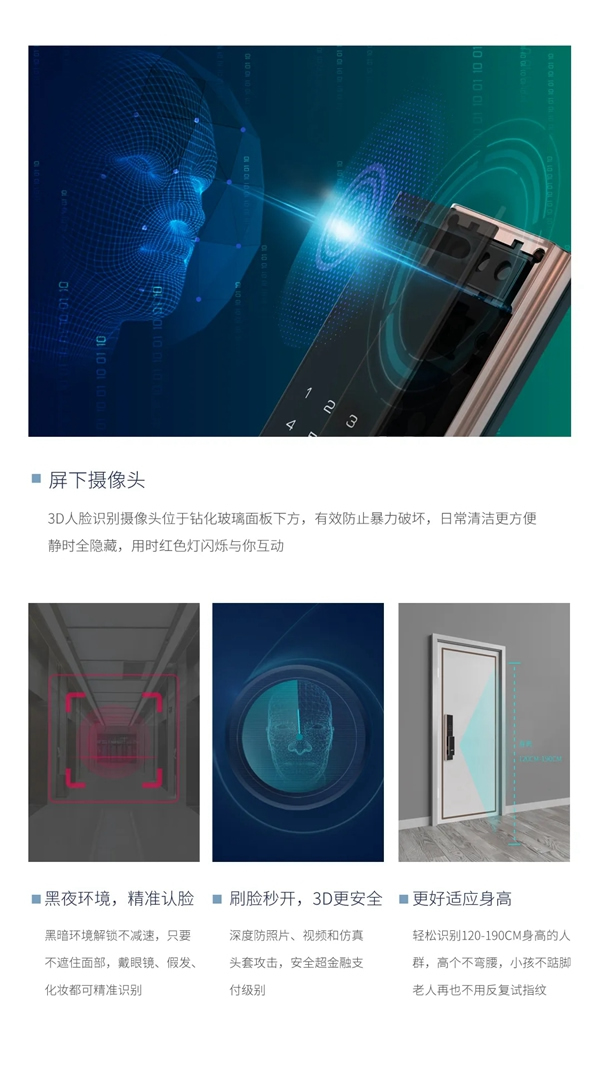 新品上市 | 因特VF5-M人臉識別全功能智能鎖 新品上市 | 因特VF5-M人臉識別全功能智能鎖