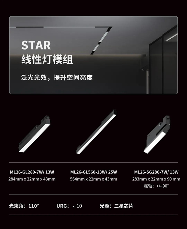 河?xùn)|科技HDL：STAR | 48V低壓磁吸條形系統(tǒng)，開啟無主燈照明新風(fēng)尚