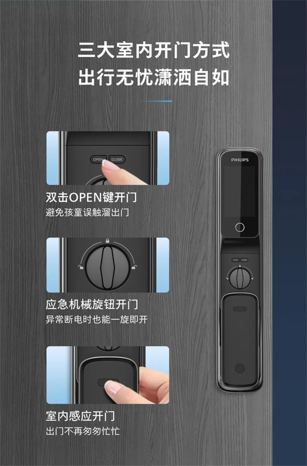 飛利浦智能鎖丨帶屏貓眼可視智能鎖Alpha-V(P)魅力登場