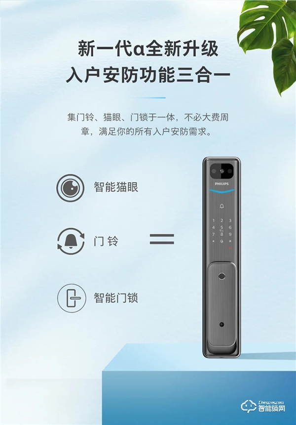 新一代α硬核升級！帶屏貓眼可視智能鎖Alpha-V(P)魅力登場！